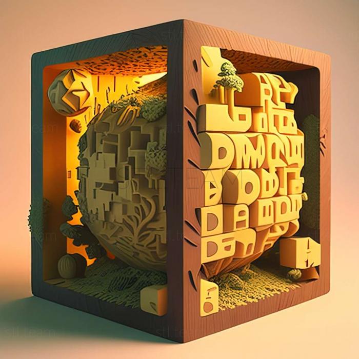 3D model Cube World game (STL)